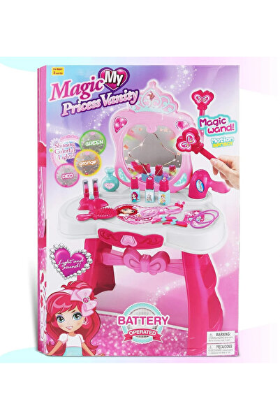 velve Masuta de toaleta My Magic Princess cu lumini și sunete, baghetă magică...