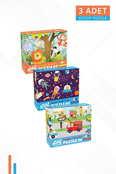 Neverland 3 ADET 60 PARÇA -ORMAN ARKADAŞLARI VE UZAY KAŞİFLERİ VE 36 PARÇA - ...