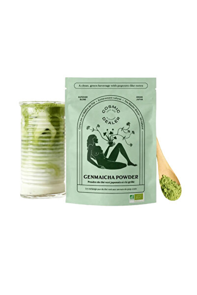 Cosmic Dealer ceai verde, Cosmic Dealer, pudră de latte Genmaicha, 120 g