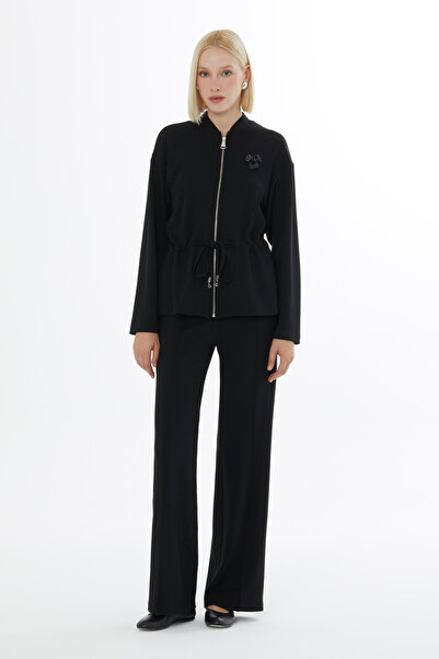 kı.we Fermuar Kapamalı Beli Lastikli Eşofman Takımı