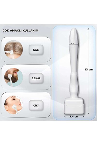 ELAMOUR 140 Titanyum İğneli Ayarlanabilir İğne Ölçülü (0.25-3.0mm) Dermastamp