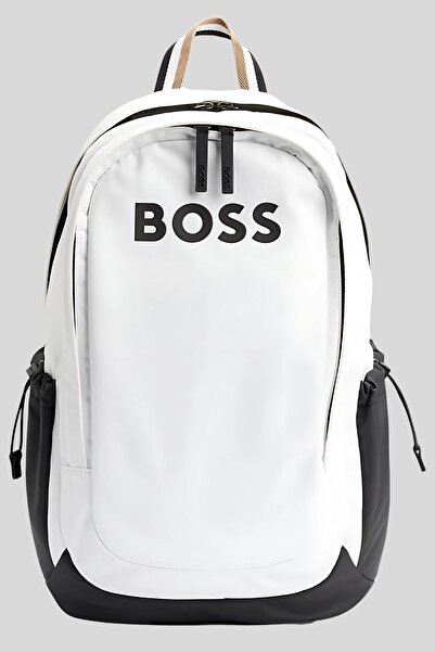 BOSS Erkek Sırt Çantası Beyaz