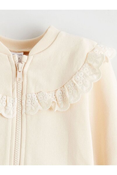 LC Waikiki Lcw Baby Baby Girl Cardigan and Pants 2-Piece Set