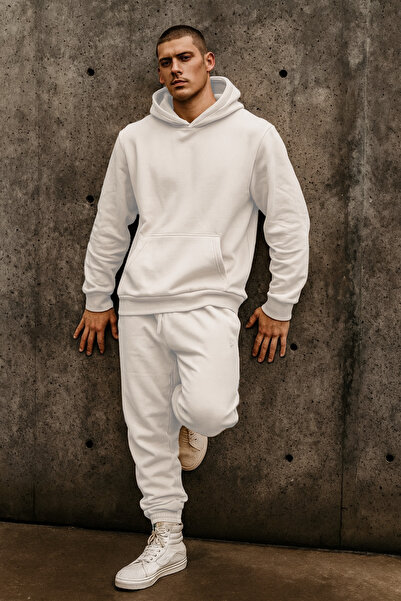 CMZ COLLECTİON Unisex Σετ Φόρμας Oversize με 3 Κλωστές και Λεπτομέρειες – Φού...