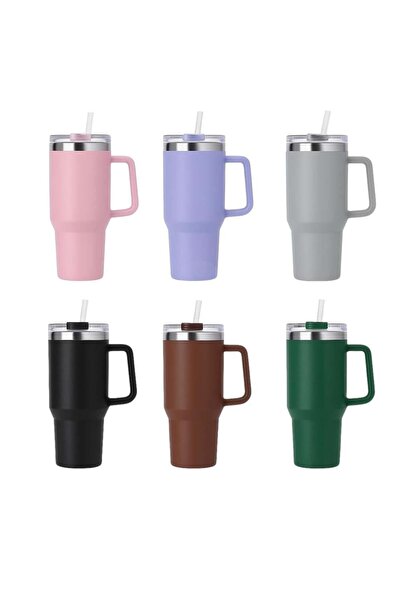 Luxury Home 1200ml Stainless Steel Thermal Coffee Mug with Insulated Lid