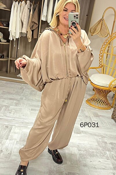 İnce Topuk Prive Casual Satin Set 6P031