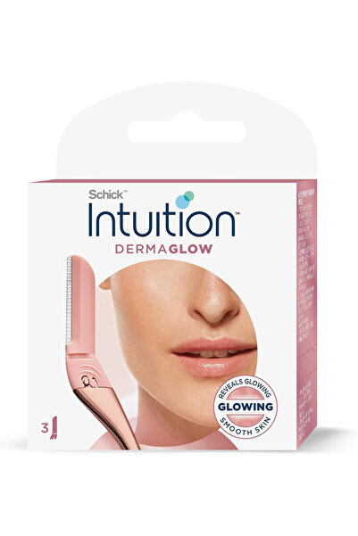 INTUITION شفرة حلاقة الوجه ديرما جلو - أداة تخطيط البشرة - تزيل الشعر الناعم ...