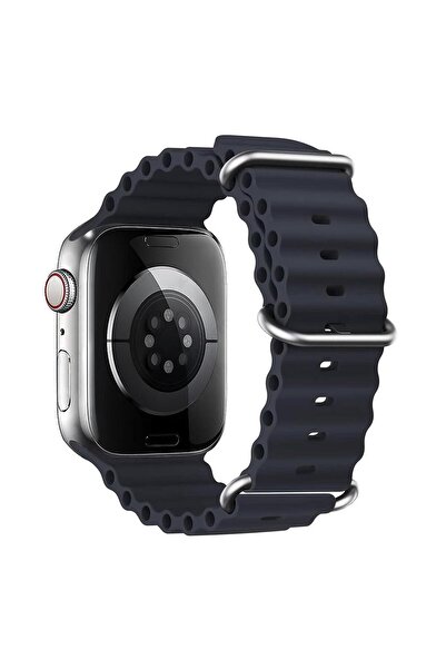 Microsonic Apple Watch Ultra 3 Kordon Aqua Belt Lacivert
