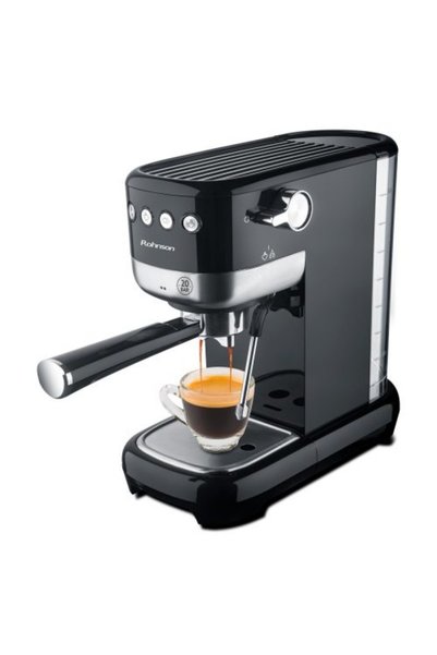 ROHNSON Espressor manual 2 in 1 (capsule, cafea măcinată), R98014, 20 bari, 1350 W, 1,3 L