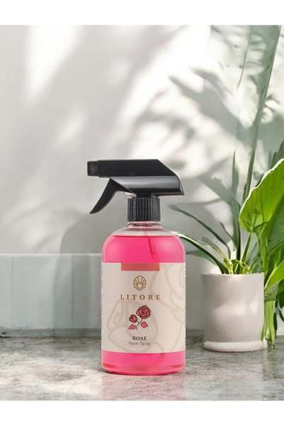 litore Home Spray Air Freshener Spray for home and office, Eliminates Bad Odour- 500 ml (Rose)