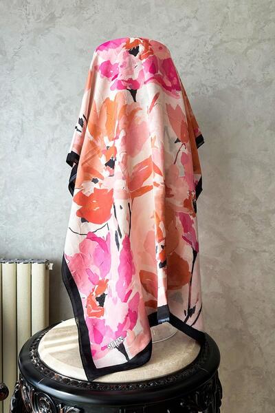 Sultan Eşarp Sultan Desenli Bambu Kraş Şal - Gizem Modeli - DK02-11