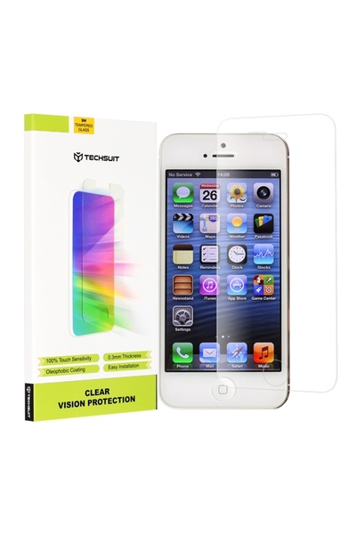 SKYDDAR INNOVATION Folie de protecție pentru iPhone 5/5s/SE, protecție 9H, 0.3mm, Clear Vision, set cu autocolant, transparentă