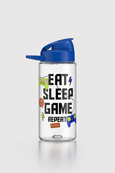 Renga قارورة مياه تريتان للأطفال من ليديا بتصميم مكتوب سعة 500 مل 912036 أزرق