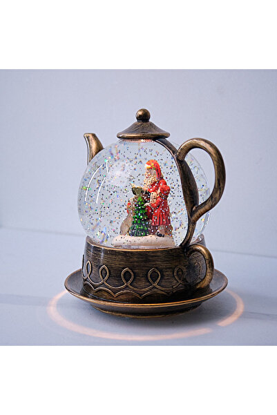 velve Εορταστική διακόσμηση "Τσαγιέρα του Άγιου Βασίλη", με LED και εορταστικ...