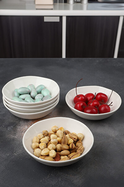 Bev Kitchen Seashell 6-Piece Porcelain Snack Bowl 12 cm