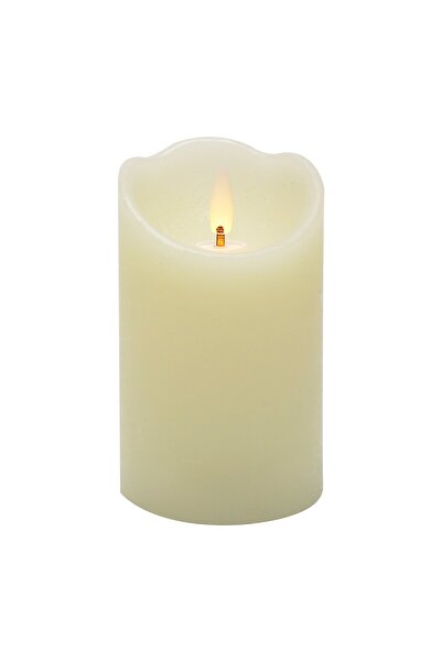 MAPLE LEAF Battery Operated LED Wax Candle 7.5x12.5cm