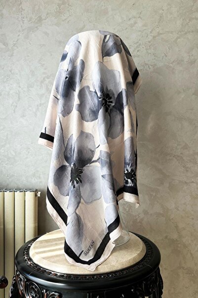 Sultan Eşarp Sultan Desenli Bambu Kraş Şal - Yasemin Modeli - DK04-03