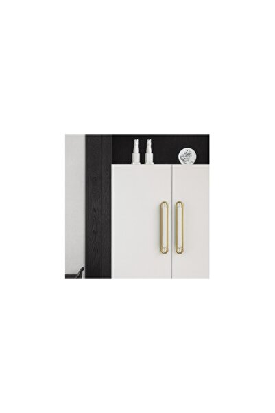 Urban Mâner pentru mobilă Lungo Deluxe Alb + Auriu Mat 032 mm