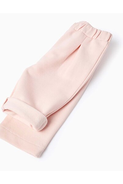 Ziddy Ruffled Sweatshirt + Trousers for Newborns 'Mushrooms', White/Pink