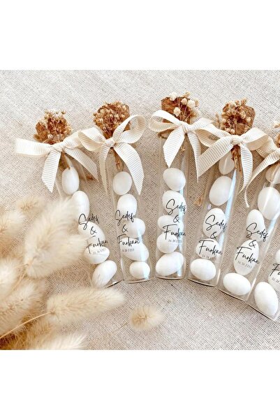 Ziani Marturie Nuntă și Botez, Tub de Sticlă cu Migdale Glazurate