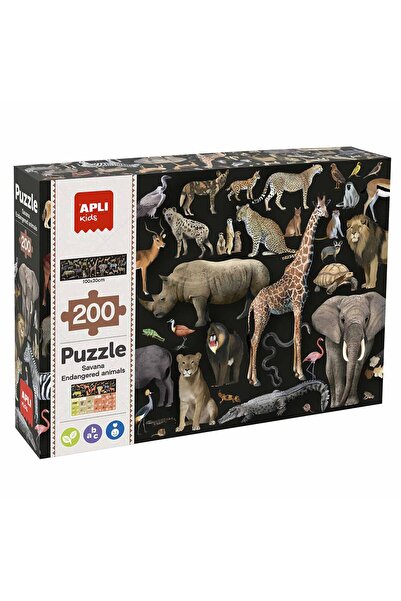 Apli Kids Puzzle APLI animale din Savana, 200 piese