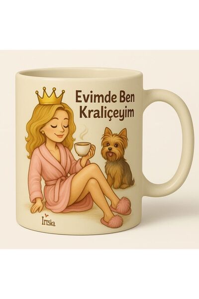 irişka Mug Cup Illustrated Cup - Coffee Queen