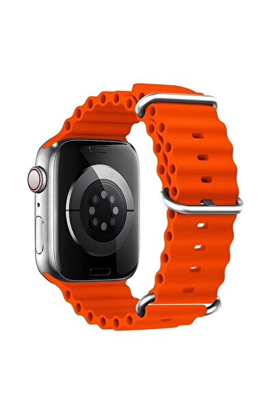 Microsonic Apple Watch Ultra 3 Kordon Aqua Belt Turuncu