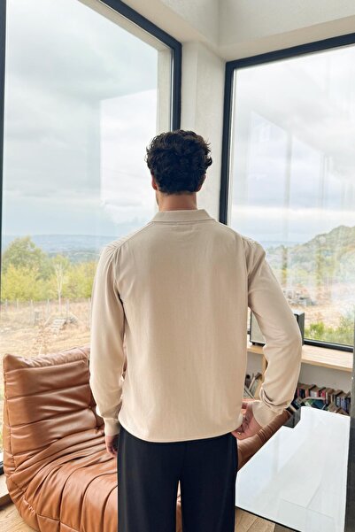 Flaw Wear Λεπτό πλεκτό πουλόβερ με λαιμόκοψη πόλο