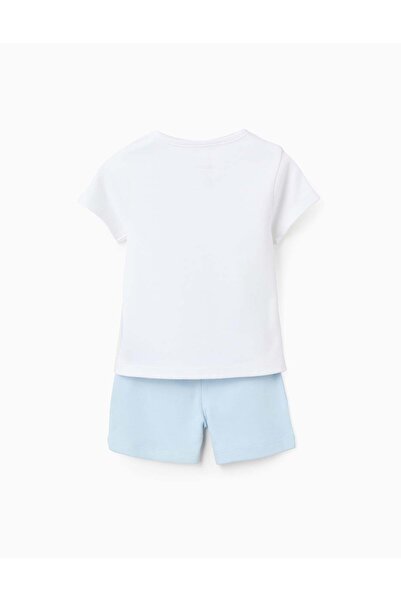 Ziddy Short Cotton Pyjama for Baby Boys 'Toy Story', White/Blue