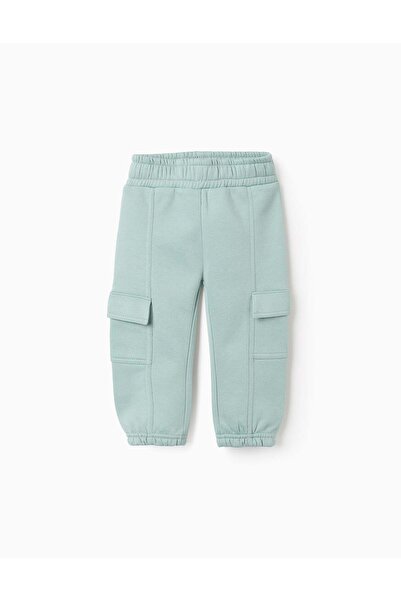 Ziddy بنطال رياضي مع جيوب شحن للبنات الصغيرات، أخضر