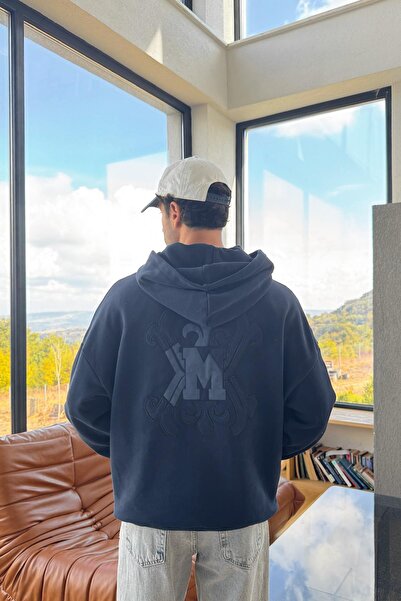 Flaw Wear Geometric Pattern Hoodie