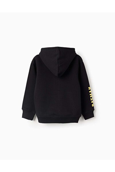Ziddy Hooded Sweatshirt with Kangaroo Pocket for Boys 'Batman' , Black