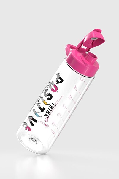 Renga Lidya Positive Pattern 730 ml Tritan Water Bottle 912035 Fuchsia