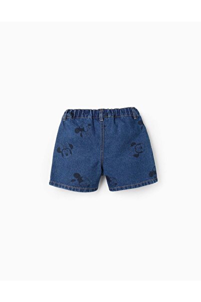 Ziddy Denim Shorts with Motif for Girls 'Minnie', Blue