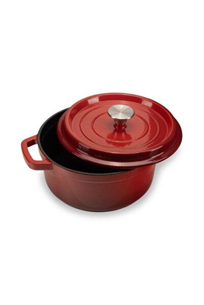 OEM Enameled Cast Iron Pot, 26 cm Diameter, 12 cm Depth, 6 kg, 5L Capacity