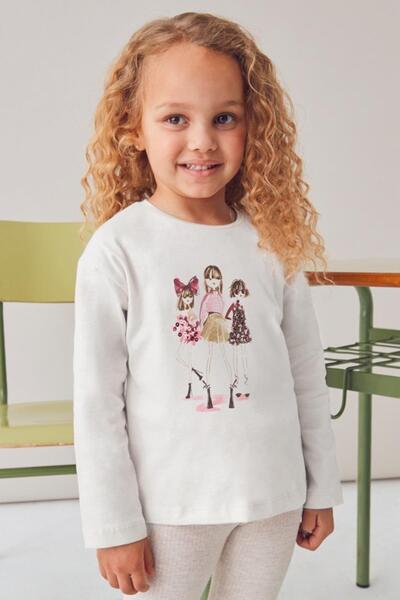 MAYORAL Κοριτσίστικο μπλουζάκι με μακριά μανίκια με τύπωμα για κορίτσια 4-9 ετών