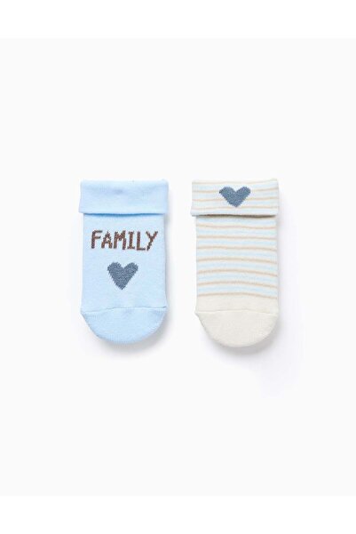 Ziddy عبوة من زوجين من الجوارب السميكة للأطفال حديثي الولادة والرضع "عائلة"، ...