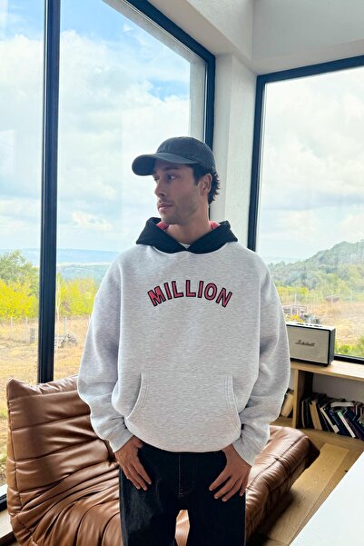 Flaw Wear Million Printed Hoodie Gray