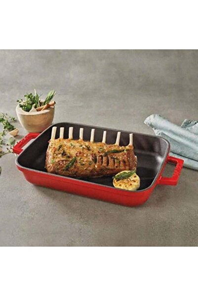 OEM Double Cast Iron Enameled Tray, 4L + 2.5L Capacity, 25 x 33 cm, 7.5 kg