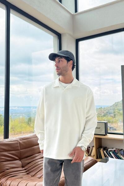 Flaw Wear Місцевий вишитий светр з поло-комірцем