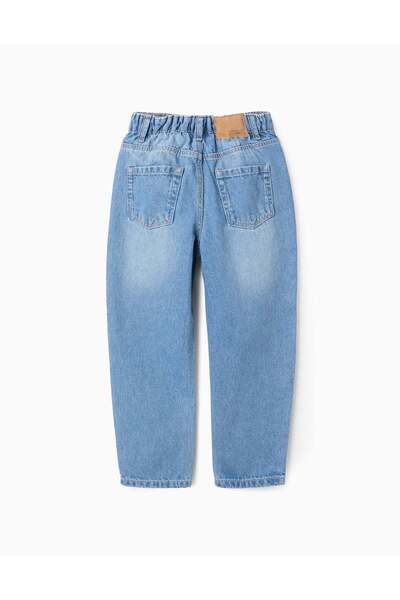 Ziddy Cotton Denim Trousers for Boys 'Baggy Fit', Blue