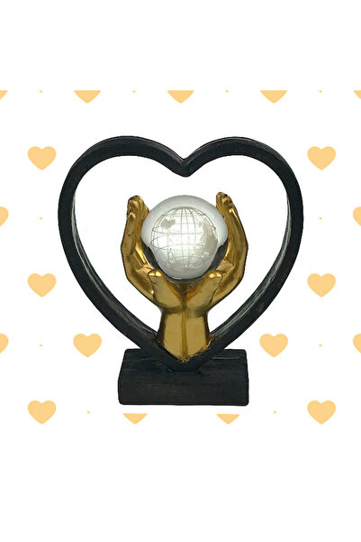 velve Decoratiune din rasina Together on Earth, cu arcada in forma de inima s...