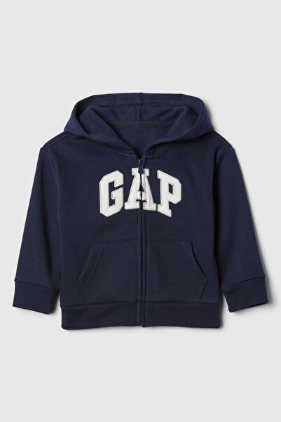GAP سترة رياضية مريحة للأطفال الذكور بسحاب وغطاء للرأس