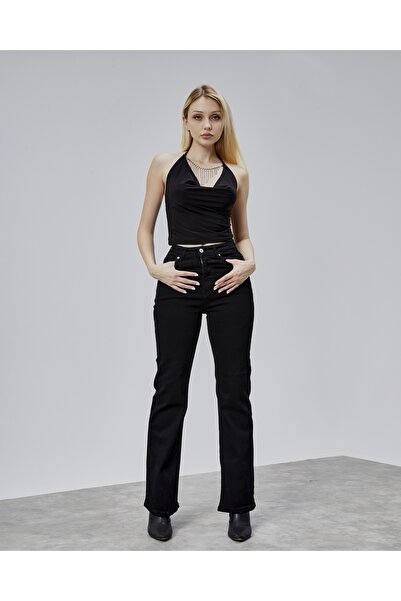 BEJNA Women's High Waist Wide Leg Jeans