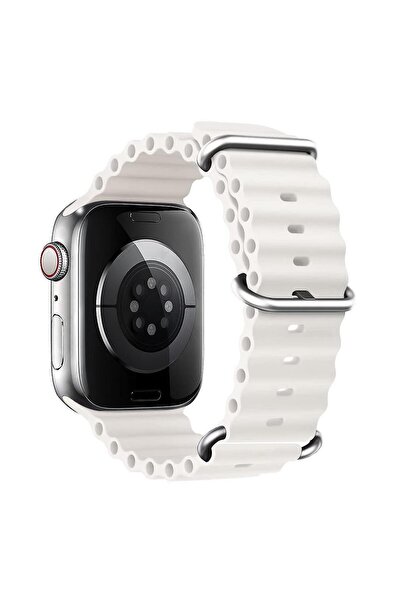 Microsonic Apple Watch Ultra 3 Kordon Aqua Belt Beyaz