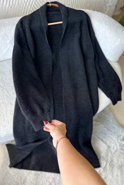 Poliyance Pele Black Long Cardigan
