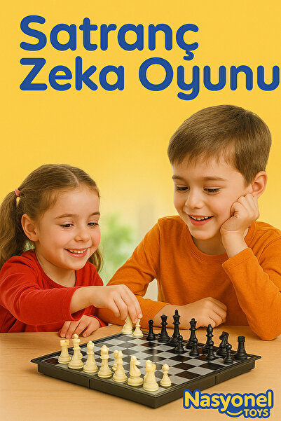 NASYONEL TOYS Satranç Zeka Oyunu - Çocuklar ve Yetişkinler İçin Strateji ve E...
