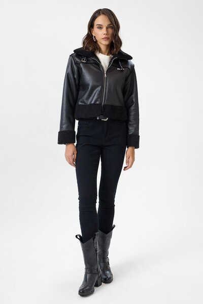 TIFFANY&TOMATO Arma Detaylı Peluş Mont