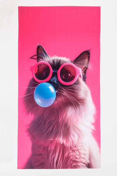 Mossyna Bamboo and Cotton Printed Beach Towel 75*150 cm