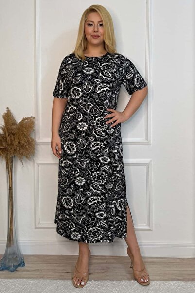 tarzımsüper Cămașă de noapte din bumbac, model Confort, mărime Plus